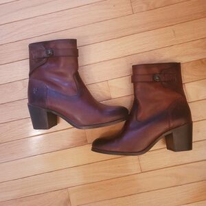 Frye Malorie Leather Boot, Women's Size 11, Burgundy NEW